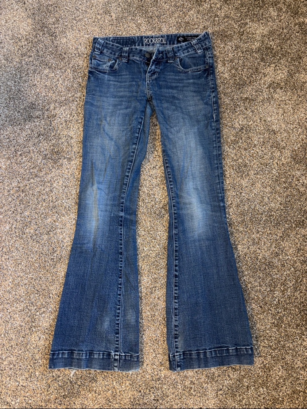 Rock & Roll Cowgirl Medium Wash Trouser Jeans